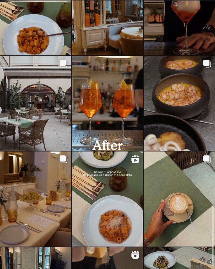 Epoca Bella, feed Instagram după