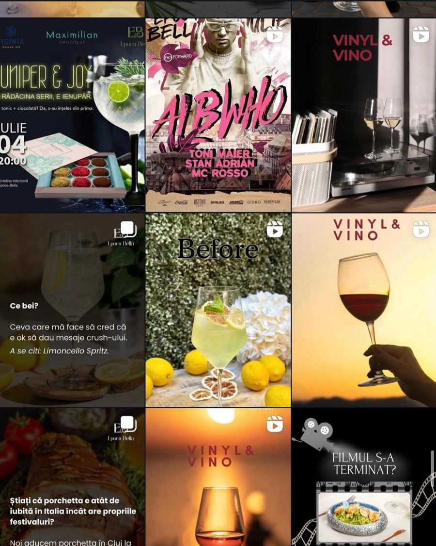 Epoca Bella, feed Instagram înainte